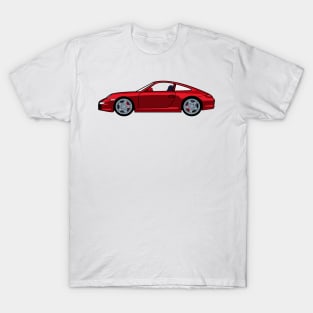 Porsche 911 997 Carrera S Guards Red Lobster Claw T-Shirt